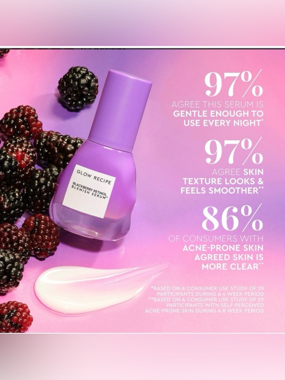 Glow Recipe Blackberry Retinol Blemish Serum - Purple Bottle - Picture 4 of 4